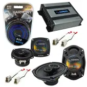 Compatible with Volkswagen Vanagon 86-92 OEM Speaker Replacement Harmony R4 R69 & Harmony HA-A400.4 Amp