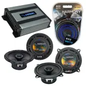 Compatible with Volvo C70 Convertible 03-03 OEM Speaker Replacement Harmony R65 R5 & Harmony HA-A400.4 Amp