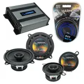 Compatible with Volvo S40 2000-2004 Factory Speaker Replacement Harmony R5 R35 & Harmony HA-A400.4 Amp