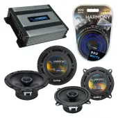 Compatible with Volvo S60 2001-2004 Factory Speaker Replacement Harmony R5 R65 & Harmony HA-A400.4 Amp