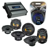 Compatible with Volvo S70 98-00 OEM Speaker Replacement Harmony R65 R5 R69 & Harmony HA-A400.4 Amp