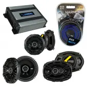 Compatible with Volvo S70 98-00 Speaker Replacement Kicker DSC65 DSC5 DSC693 & Harmony HA-A400.4 Amp