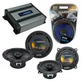 Compatible with Volvo S80 1999-2006 Factory Speaker Replacement Harmony R5 R65 & Harmony HA-A400.4 Amp