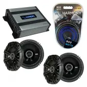 Compatible with Volvo S80 2007-2011 Factory Speaker Replacement Kicker (2) DSC65 & Harmony HA-A400.4