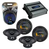 Compatible with Volvo V50 2005-2007 Factory Speaker Replacement Harmony (2) R65 & Harmony HA-A400.4 Amp