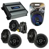 Compatible with Volvo XC 90 02-11 Speaker Replacement Kicker (2) DSC65 DSC4 & Harmony HA-A400.4 Amp