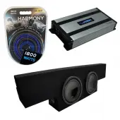 Compatible with 01-06 Chevy Silverado Non-HD Crew Truck Alpine SWT-10S4 Dual 10" Sub Box Enc...