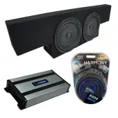 Compatible with 01-06 Chevy Silverado Non-HD Crew Truck Kicker CompVT CVT10 Dual 10" Sub Box...