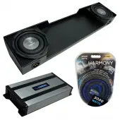 Compatible with 1988-1998 Chevy Silverado Extended Truck Harmony F124 Dual 12" Rhino Sub Box & Harmony HA-A800.1