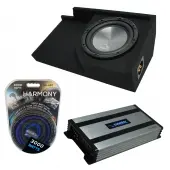 Compatible with 1988-1998 GMC Sierra Extended Cab Truck Harmony A102 Single 10" Sub Box & Harmony HA-A800.1