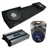 Compatible with 1988-1998 GMC Sierra Extended Cab Truck Harmony F124 Dual 12" Sub Box & Harmony HA-A800.1 Amp