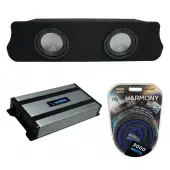 Compatible with 1994-2004 Ford Mustang Coupe Harmony A102 Dual 10" Custom Sub Box & Harm...