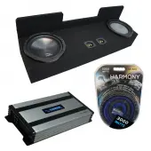 Compatible with 1995-2004 Toyota Tacoma Extended Cab Truck Harmony A122 Dual 12" Sub Box & Harmony HA-A800.1