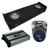 Compatible with 1997-1999 Ford F-150 Super Ext Cab Truck Harmony A122 Dual 12" Sub Box & Harmony HA-A800.1
