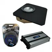 Compatible with 1997-2004 Chevy Corvette Coupe C5 Z06 Harmony A122 Single 12" Sub Box & Harmony HA-A800.1