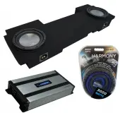 Compatible with 2002-2013 Chevy Avalanche Underseat Harmony A102 Dual 10" Sub Box & Harmony HA-A800.1 Amp