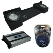 Compatible with 2007-2013 Chevy Silverado Extended Cab Truck Harmony A102 Dual 10" Sub Box & Harmony HA-A800.1