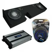 Compatible with 2009-2014 Ford F-150 Ext Super Cab Truck Harmony F124 Dual 12" Sub Box & Harmony HA-A800.1