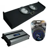 Compatible with 2009-2020 Ford F-150 Super Crew Truck Harmony R104 Dual 10" Sub Box & Harmony HA-A800.1