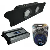 Compatible with 2010-2015 Chevy Camaro Coupe Trunk Harmony A122 Dual 12" Sub Box & Harmony HA-A800.1 Amp