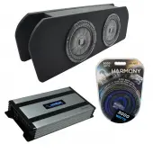Compatible with 2015 - 2023 Ford Mustang Coupe Kicker CompVT CVT12 Dual 12" Custom Sub Box Harmony HA-A800.1