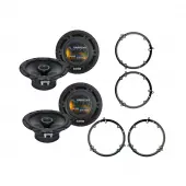 Compatible with Volkswagen Beetle 1998-2011 Factory Speaker Upgrade Harmony (2) R65 Package New