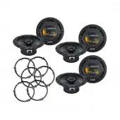 Harmony Audio R65 Factory Speaker Replacement Upgrade Package Compatible with Volkswagen Passat 2006-2014