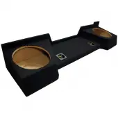 Compatible with 2007-2013 Chevy Silverado Ext Cab Truck Kicker CompVT CVT12 Dual 12" Sub Box Enclosure & CXA800.1 Amp