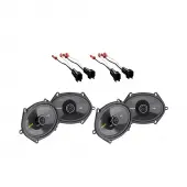 Mazda 3 2004-2009 Kicker Factory 5x7 6x8 Coaxial Speaker Replacement (2) CS684 Package New