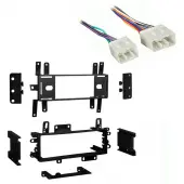 Mazda Protege 1995 1996 1997 1998 1999 2000 Single DIN Stereo Harness Radio Install Dash Kit Package