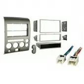 Nissan Titan 06 07 w  Dual Zone Climate Single DIN Stereo Harness Radio Dash Kit