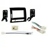 Toyota Tacoma 2013 2014Double DIN Stereo Harness Radio Dash Kit   Matte Black