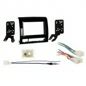 Toyota Tacoma 2012 2013 2014 2015  w  NAV Double DIN Stereo Harness Radio Dash Kit   Matte Black