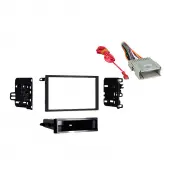 Chevy Metro 2000 2001 Double DIN Stereo Harness Radio Install Dash Kit Package