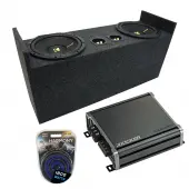 87-06 Jeep Wrangler YJ Kicker CompC CWCS10 Dual 10 Custom Sub Box CXA800.1 Amp
