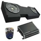 2014 - 2018 Chevy Silverado Crew Cab Kicker CompC CWCS10 Dual 10" Sub Box CXA800.1