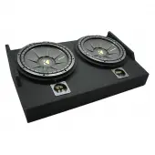 2015 - UP Ford F150 Super Cab Kicker CompC CWCS10 Dual 10" Custom Sub Box 2 Ohm