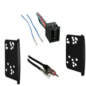 Compatible with Ford Focus 2000 2001 2002 2003 2004 Double DIN Stereo Harness Radio Install Dash Kit Package