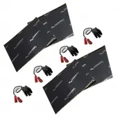 Harmony Audio (2) HA-726512 Factory Speaker Replacement Harness Bundle with Sound Dampening Speakers Kit Compatible with Dodge Van Full Size 1990-1997