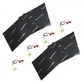 Harmony Audio (2) HA-726514 Factory Speaker Replacement Harness Bundle with Sound Dampening Speakers Kit Compatible with Dodge Dakota 2002-2004
