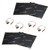 Harmony Audio (2) HA-729300 Factory Speaker Replacement Harness Bundle with Sound Dampening Speakers Kit Compatible with Subaru Justy 1987-1994