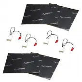 Harmony Audio (2) HA-725602 Factory Speaker Replacement Harness Bundle with Sound Dampening Speakers Kit Compatible with Ford Fusion 2013-2019