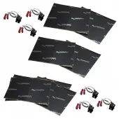Harmony Audio (3) HA-724568 Factory Speaker Replacement Harness Bundle with Sound Dampening Speakers Kit Compatible with Cadillac DeVille 1988-1995