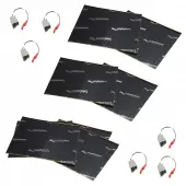 Harmony Audio (3) HA-729300 Factory Speaker Replacement Harness Bundle with Sound Dampening Speakers Kit Compatible with Kia Sportage 1995-2003