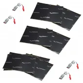 Harmony Audio (3) HA-725500 Factory Speaker Replacement Harness Bundle with Sound Dampening Speakers Kit Compatible with Mercedes 450 Series 73-80