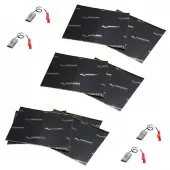 Harmony Audio (3) HA-725500 Factory Speaker Replacement Harness Bundle with Sound Dampening Speakers Kit Compatible with Mercedes S Series 92-97