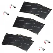 Harmony Audio (3) HA-725510 Factory Speaker Replacement Harness Bundle with Sound Dampening Speakers Kit Compatible with Cadillac Seville 1992-1993