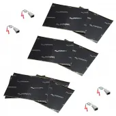 Harmony Audio (3) HA-725510 Factory Speaker Replacement Harness Bundle with Sound Dampening Speakers Kit Compatible with Dodge Ram Charger 84-93