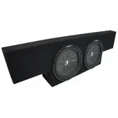 01-06 GMC Sierra Non-HD Crew Cab Truck Kicker CompR CWR12 Dual 12" Sub Box Enclosure - Final 2 Ohm