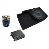 1988-1998 Chevy CK Silverado Ext Truck Kicker CompVT CVT10 Single 10 Sub Box Enclosure & CXA400.1 Amp